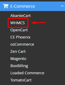 WHMCS location in Softaculous